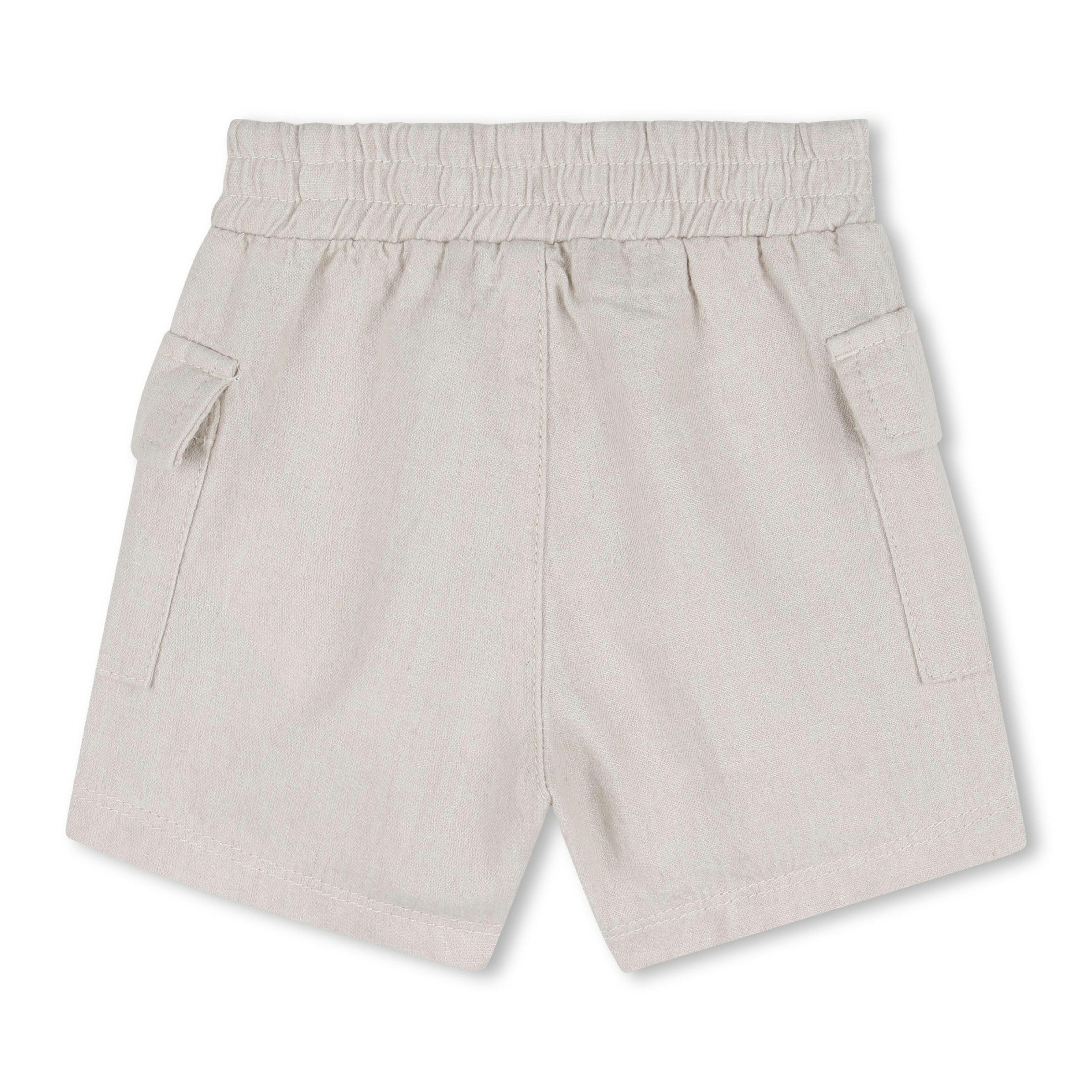 White & Light Beige Graphic Baby Set