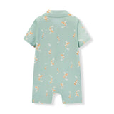 Swimming Koi Collared Shortall