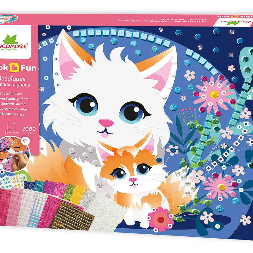 Stick'N Fun - Mosaics Cuddly Animals - 5y+
