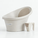 Newborn Bath Essentials Bundle | Baby Bath with Support Bump, Soft Backrest & Rinse Jug | Safe & Stylish Bathtime Set