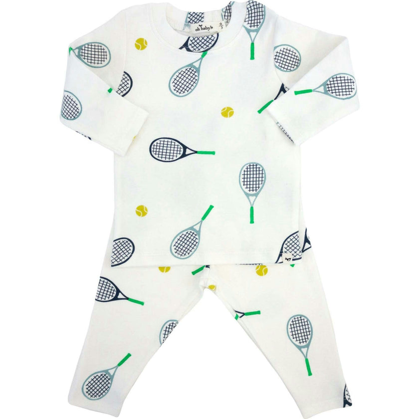 Tennis Print Two Piece Set