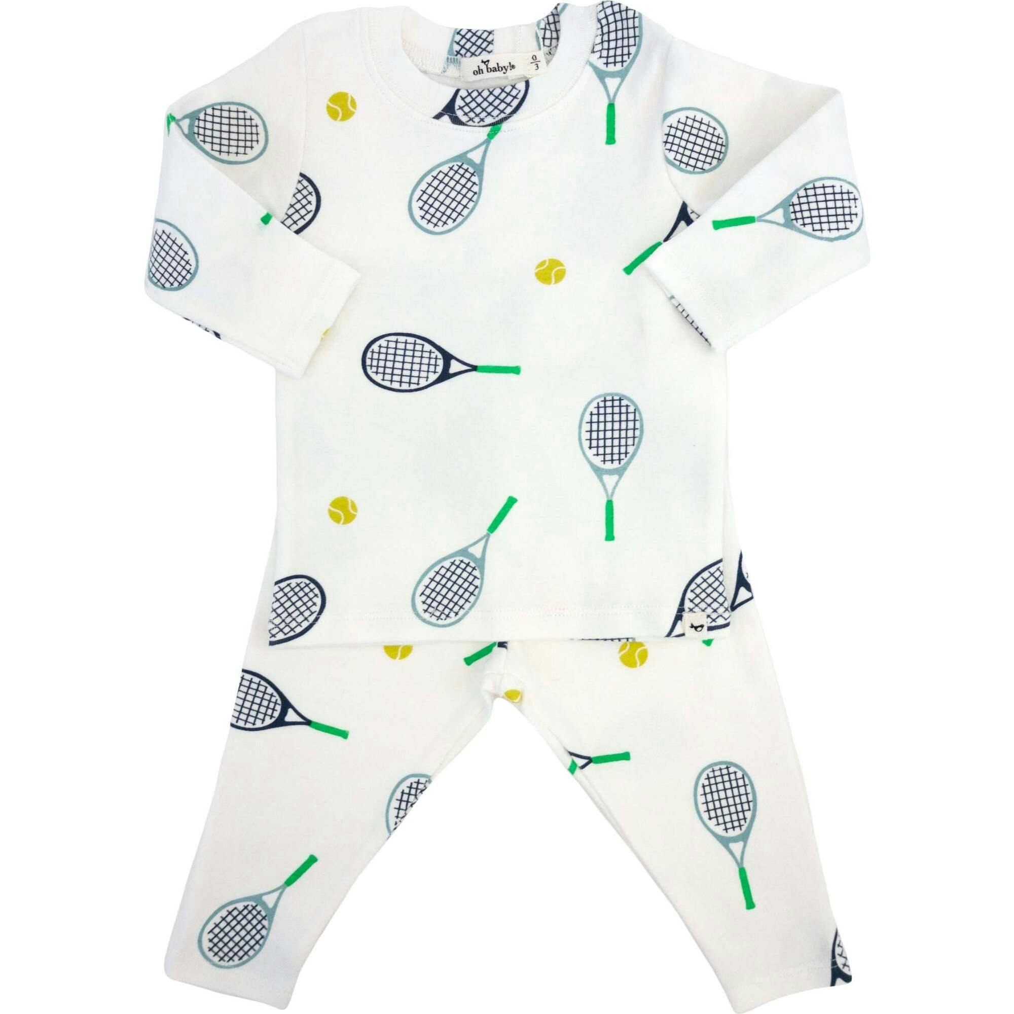 Tennis Print Two Piece Set