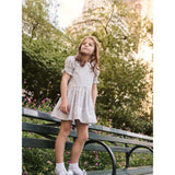 Nicky Hilton x La Coqueta Sage Floral Iris Girl Drop Waist Dress