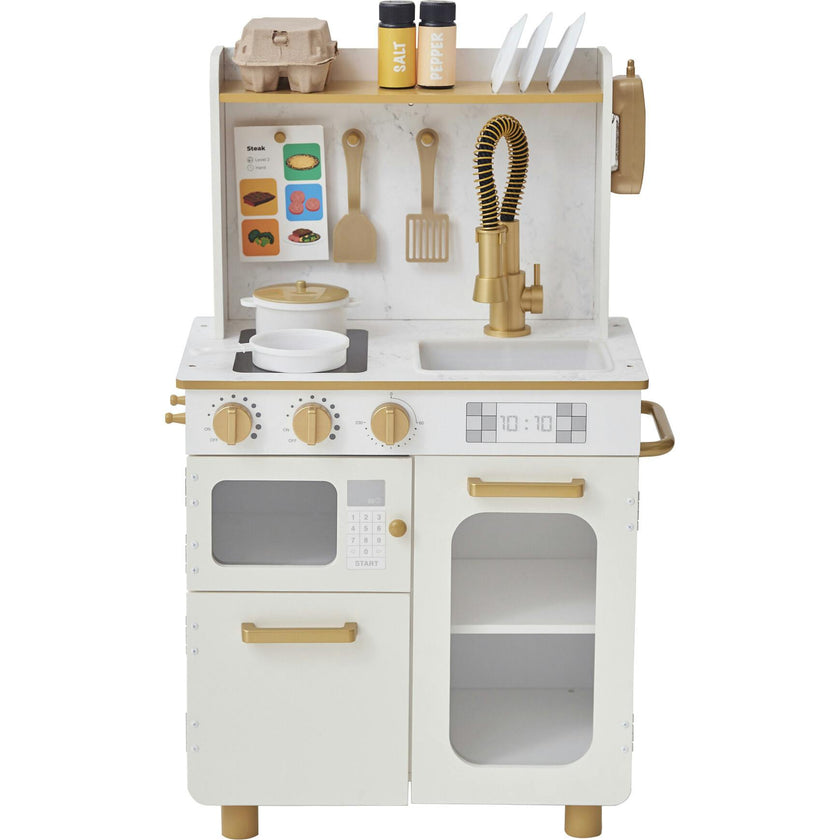 Little Chef Memphis Small Play Kitchen - White/Gold