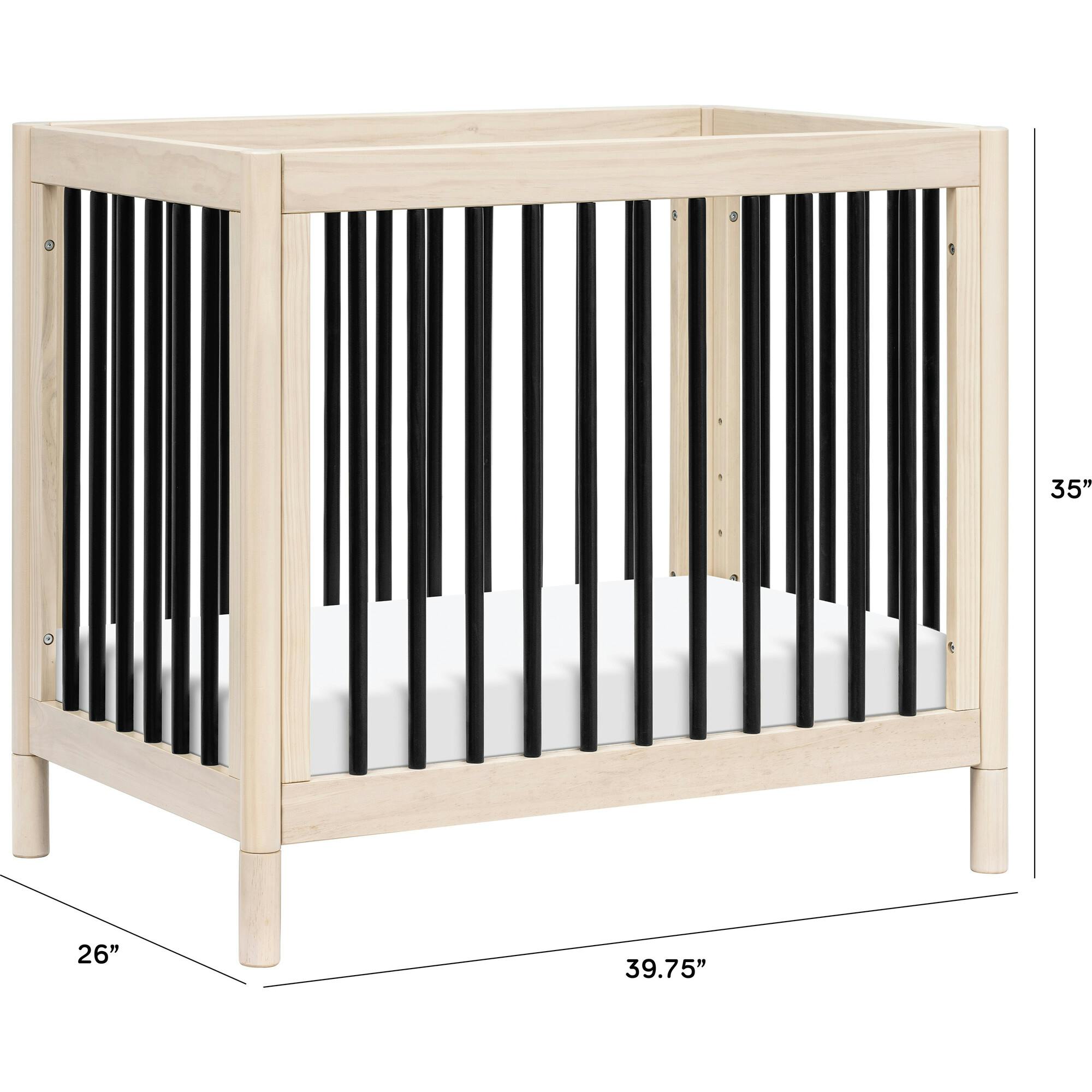 Gelato 4-In-1 Convertible Mini Crib