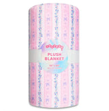 Floral Stripes Plush Blanket