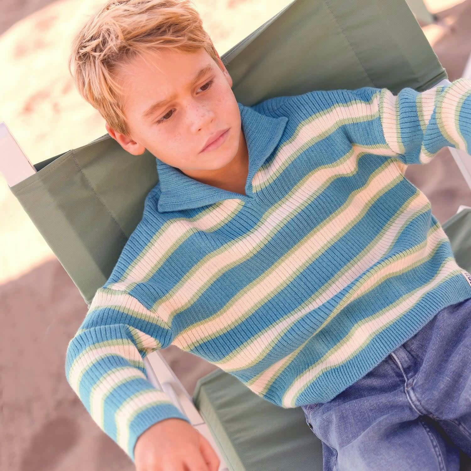 Blue Leonard Sweater