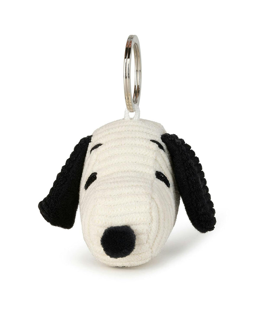 Keychain PEANUTS Snoopy Head Corduroy Cream 2''
