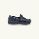 Moccasin Baby | Navy Blue Leather