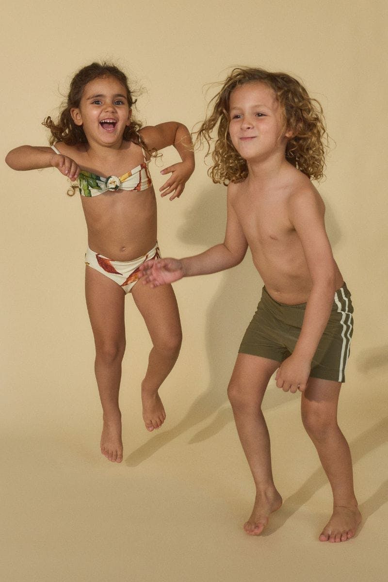 Mini Rosa Bandeau x Lulu Bikini Set