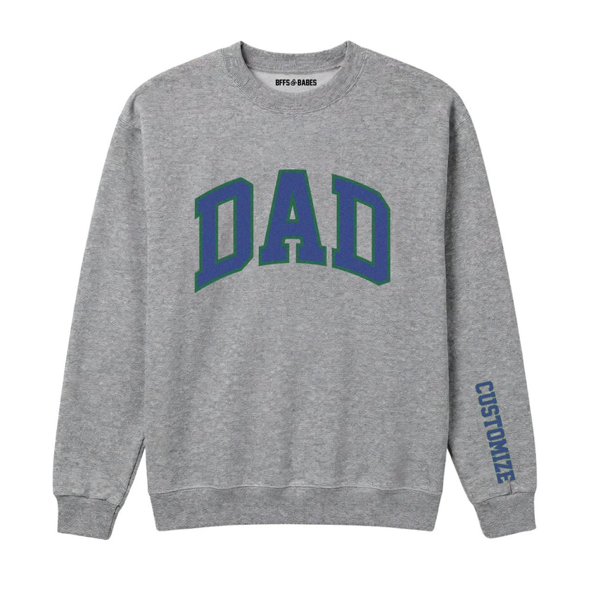 DAD Personalized Printed Sweatshirt, Gray