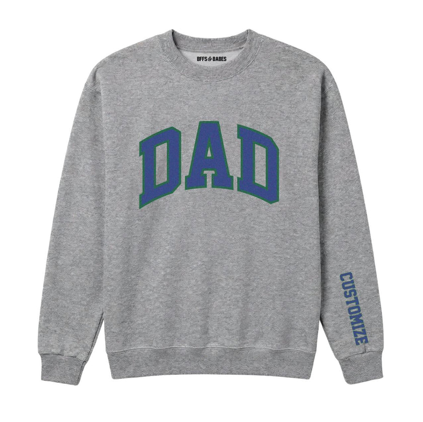 DAD Personalized Printed Sweatshirt, Gray