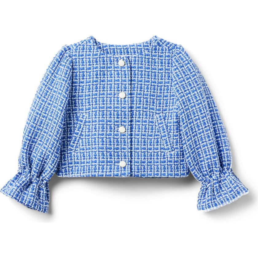 Tweed Ruffle Cuff Jacket