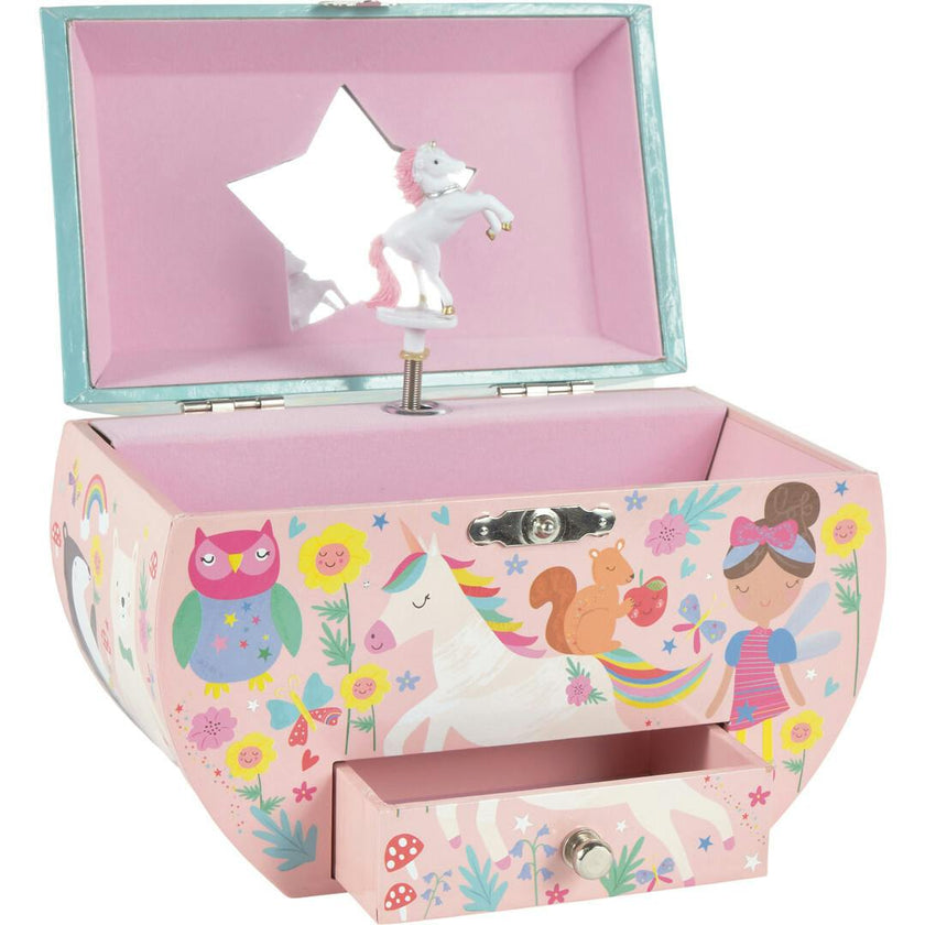 Rainbow Fairy Circular Jewelry Box