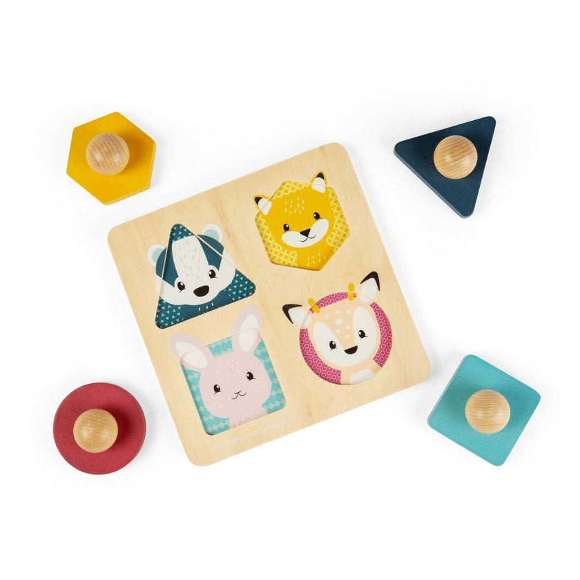 Woodland Animal Shape Matching Puzzle