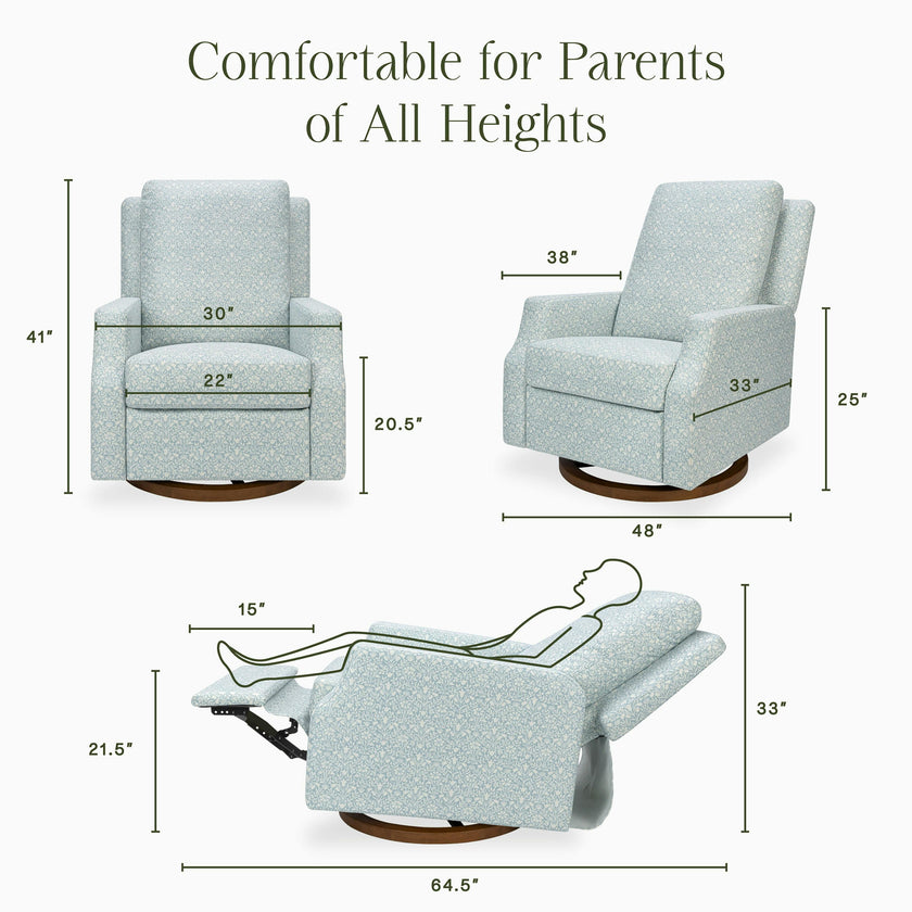 Namesake Morris & Co. x Namesake Crewe Recliner and Swivel Glider