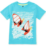 Wind Sailing Graphic Tee, Blue