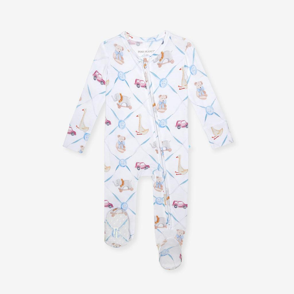 Oxford Footie Zippered One Piece