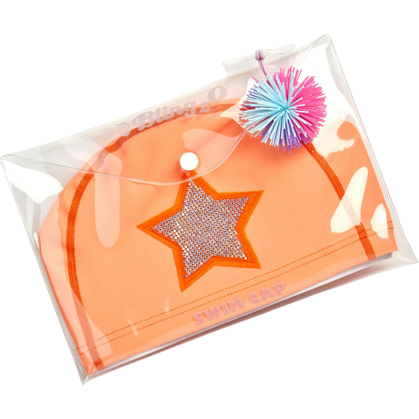Coral Star Swim Cap