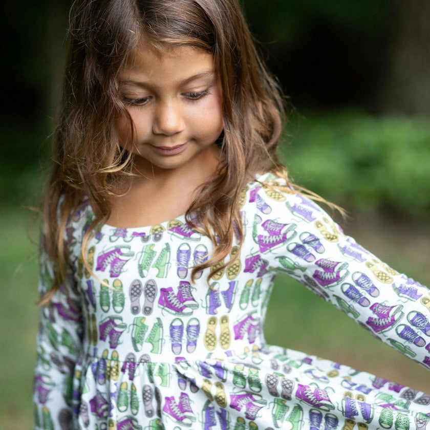Twirly Dress in Sneakers