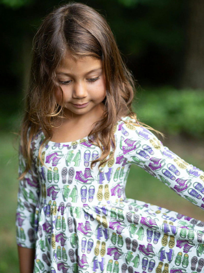 Twirly Dress in Sneakers