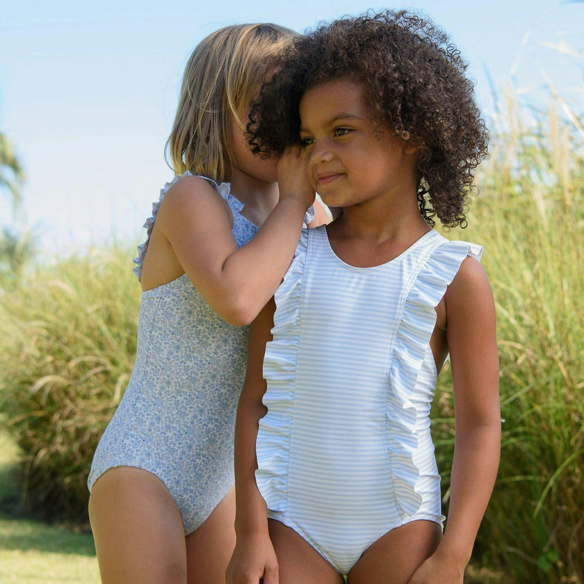 Powder Blue Ruffle One Piece