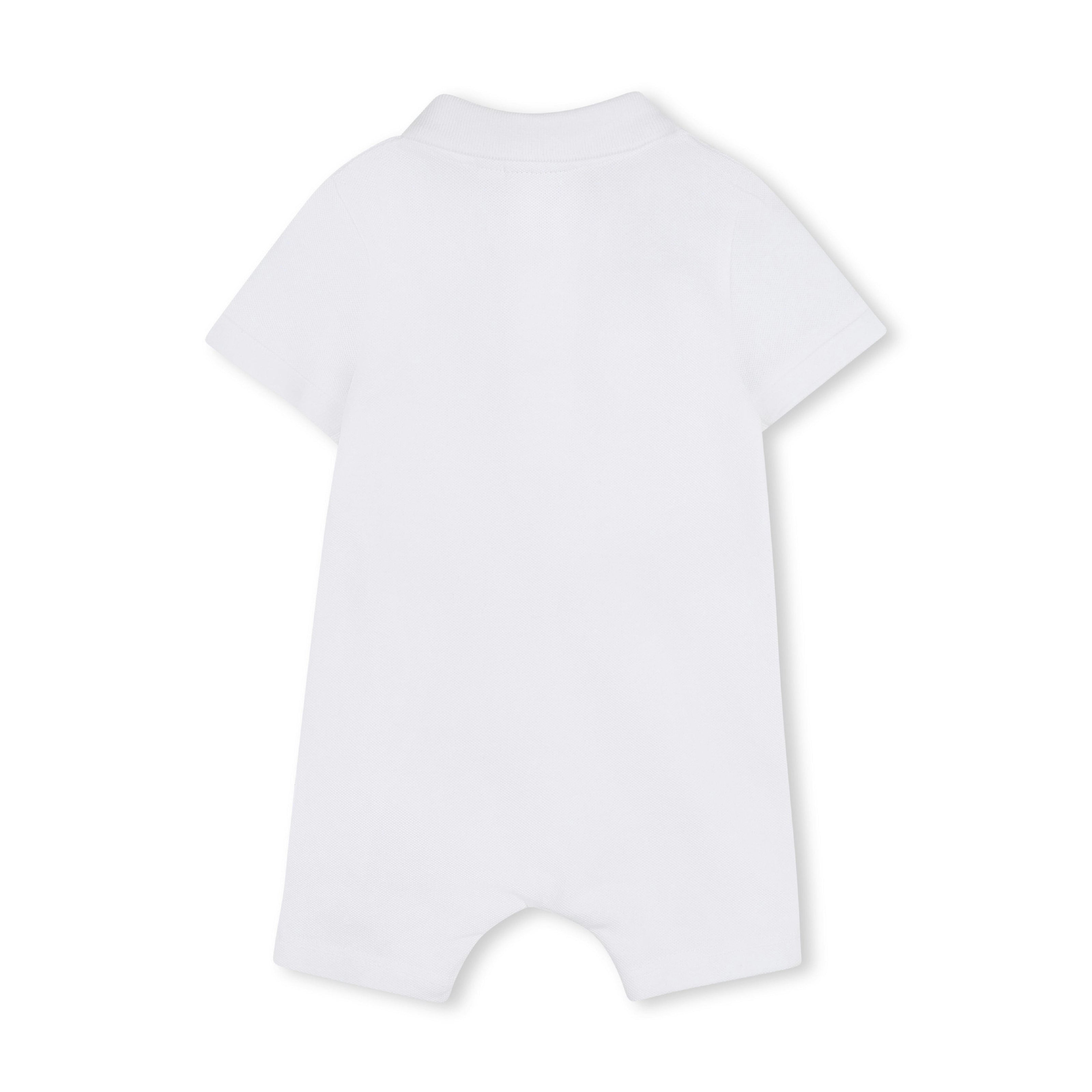 White Polo Baby Romper