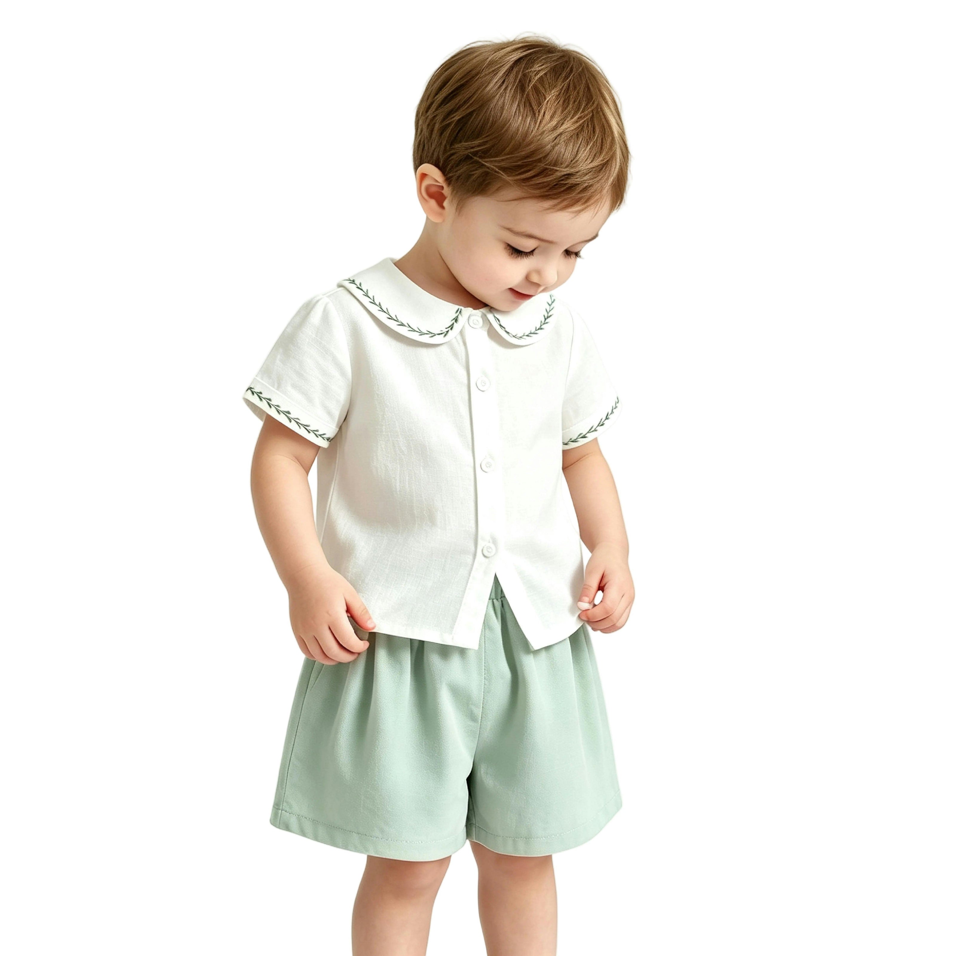 Light Green Shorts Set