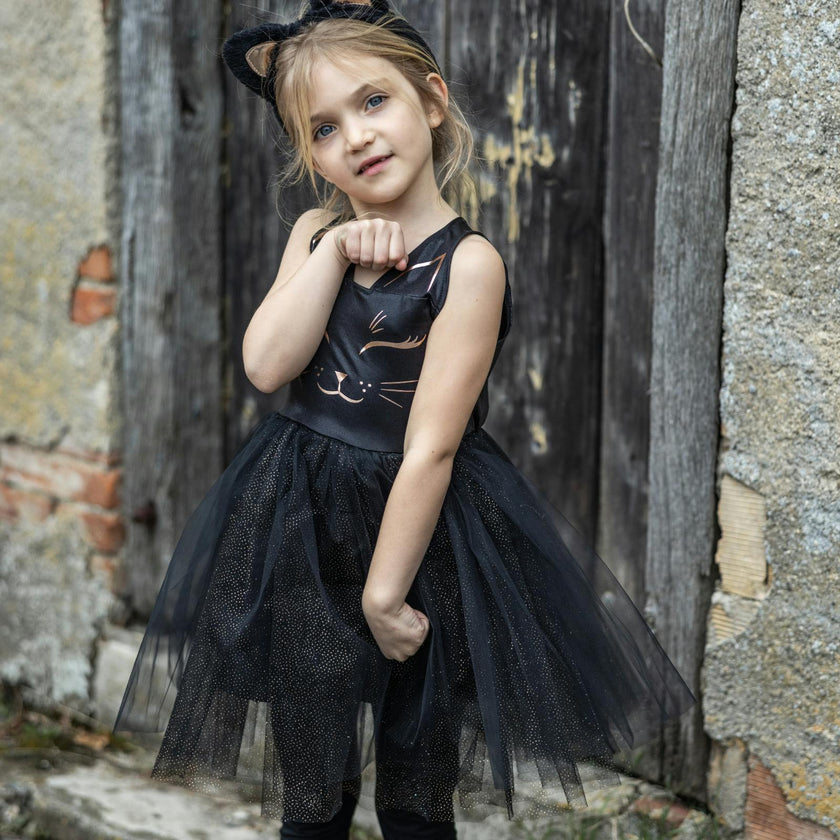 Black Cat Dress & Headpiece
