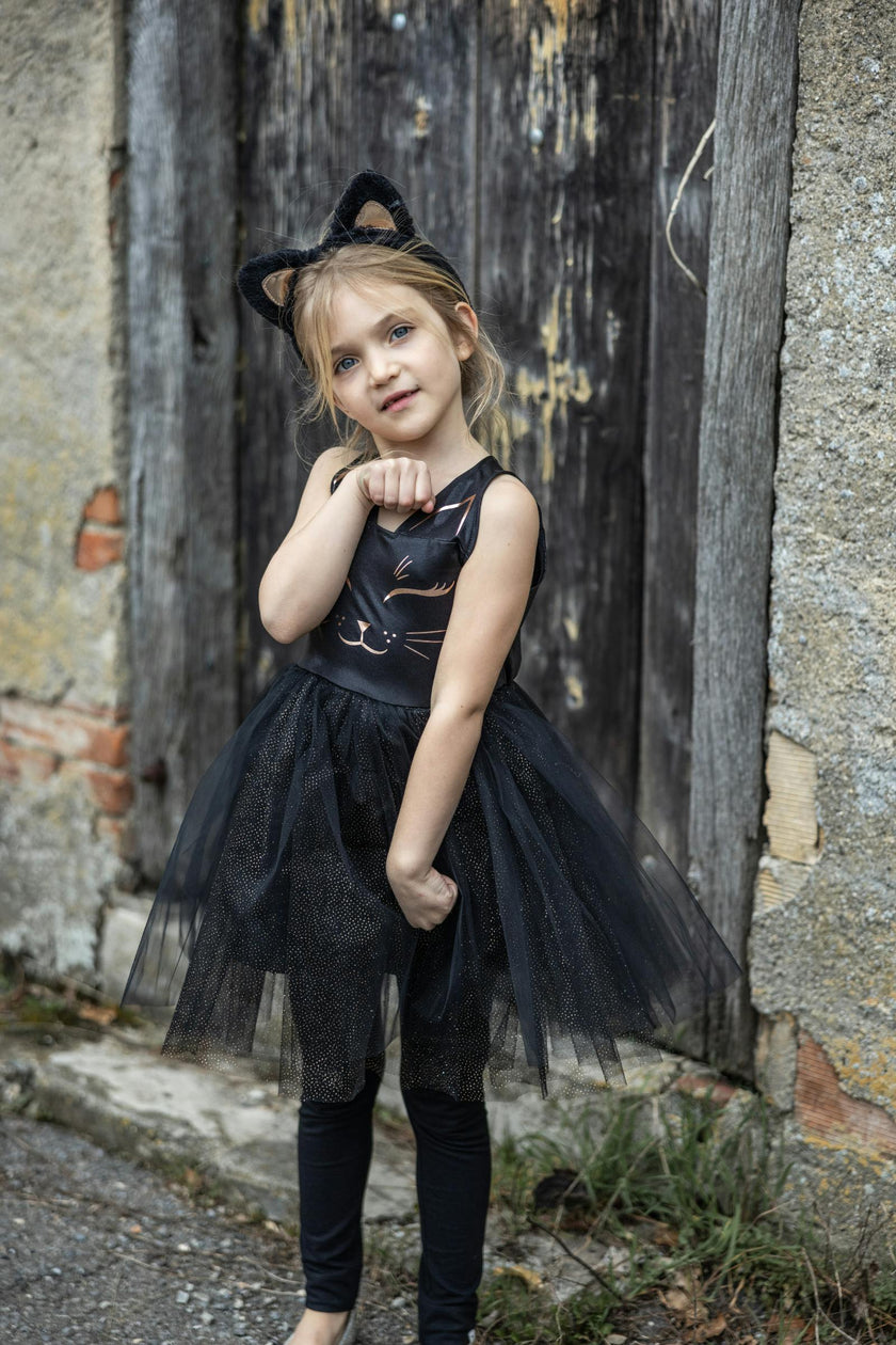 Black Cat Dress & Headpiece