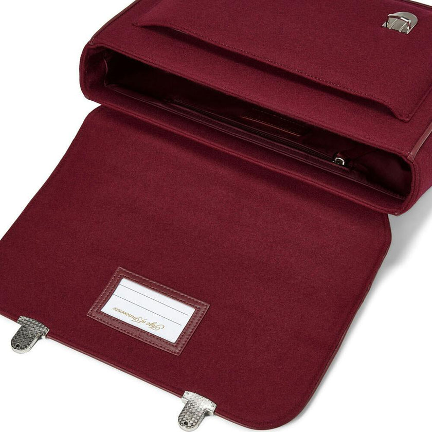 Boston Wool Adjustable Shoulder Strap Schoolbag