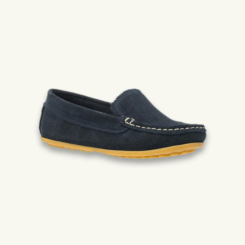 Antton Driver Moccasin | Blue Suede