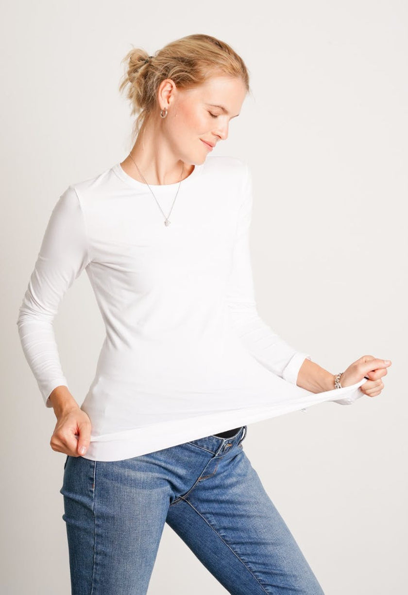 Liv Long Sleeve Crew Neck Tee