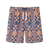 Boys Synthetic Viscose Matching Set | Geometric Smiley
