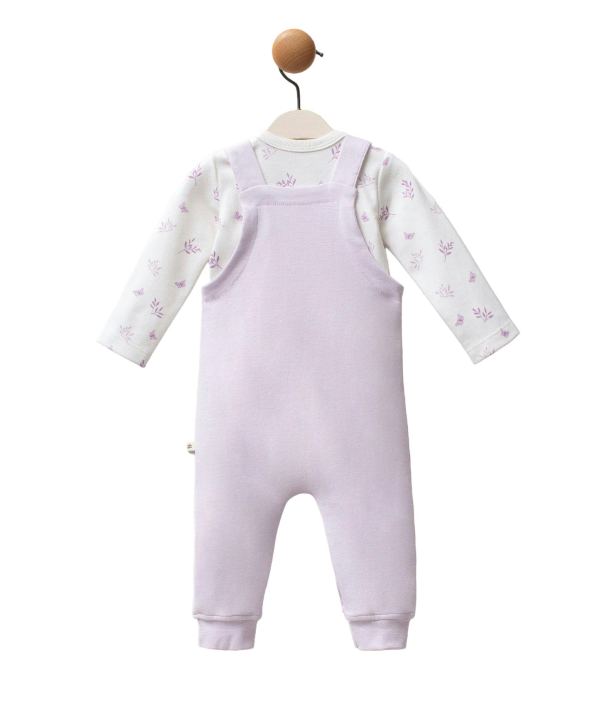 Liliac Growing Butterfly One-Piece Set