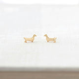 Weiner Dog Stud Earrings