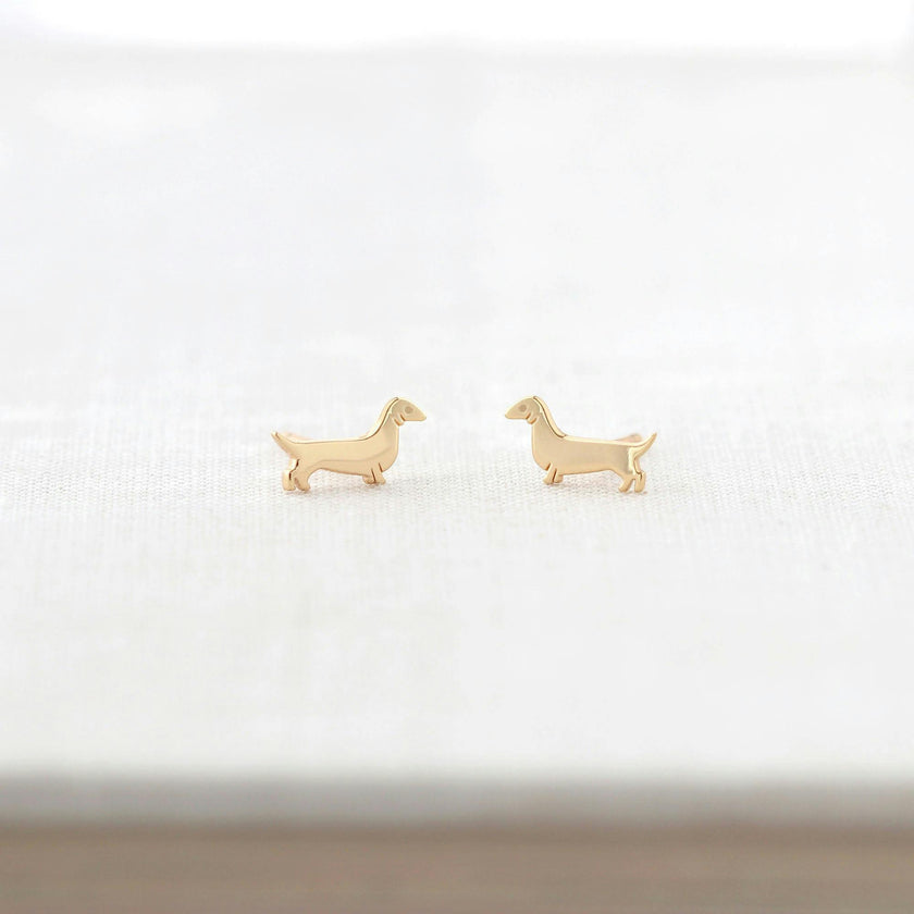 Weiner Dog Stud Earrings