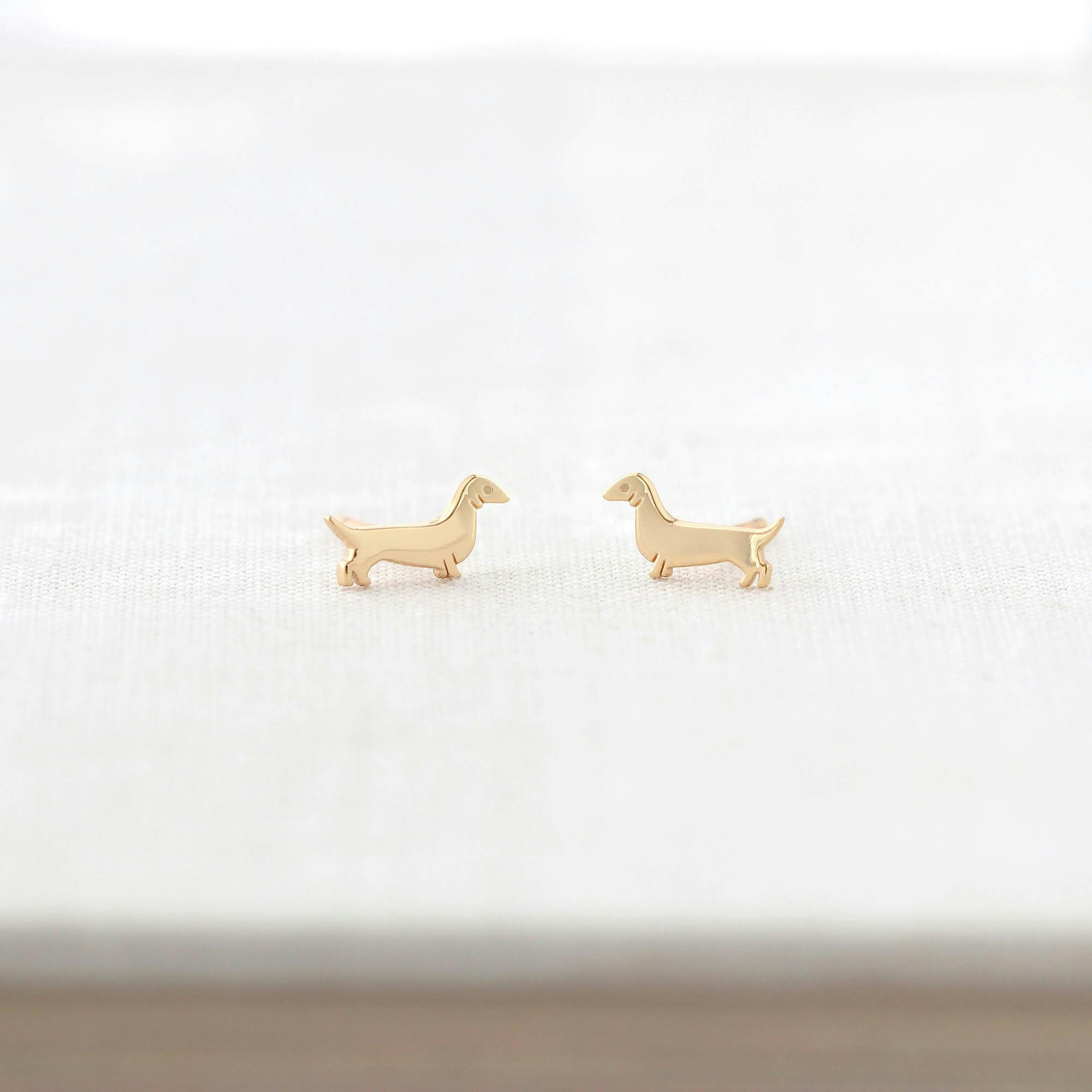 Weiner Dog Stud Earrings