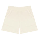 Women's Cream Knit Shorts