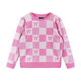 Girls Terry Set | Checkered Bow