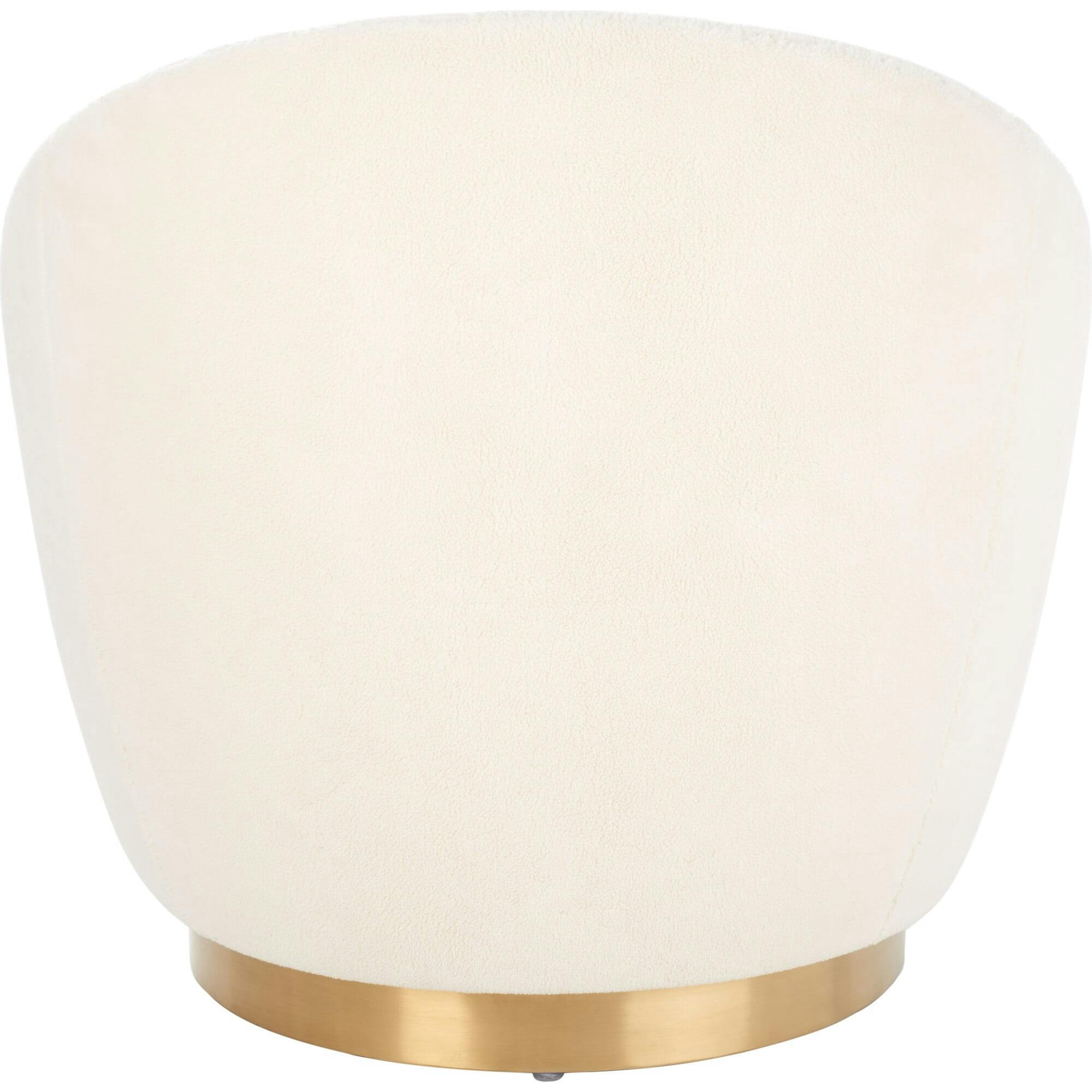 Pippa Faux Wool Swivel Chair