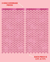 Princess Curtain - pink foil curtain