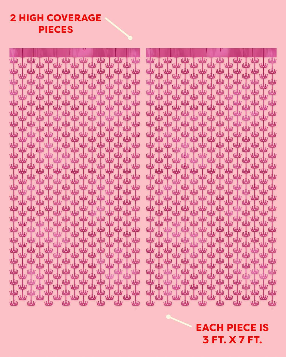 Princess Curtain - pink foil curtain