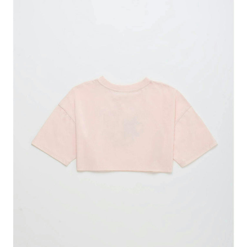 BIRDS CROP TOP BLUSH