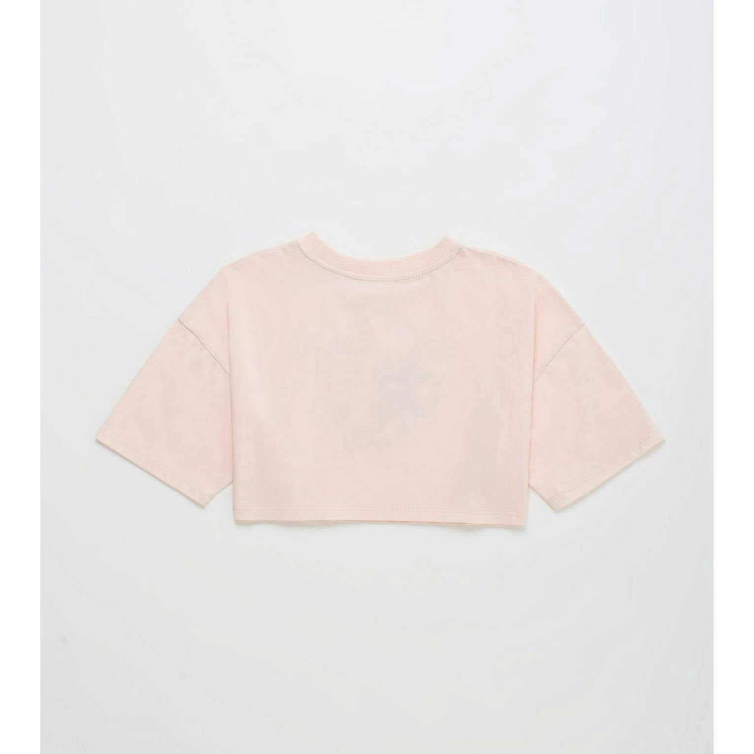 BIRDS CROP TOP BLUSH