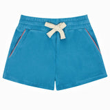 boys cerulean blue french terry short