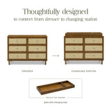 Namesake Marin with Cane 6 Drawer Assembled Dresser (49")