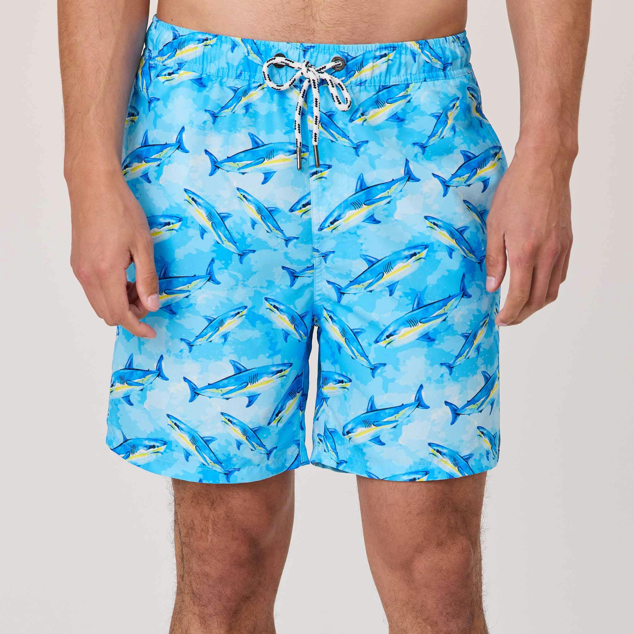 Men's Sustainable Comfort Lined Drawstring Swim Short