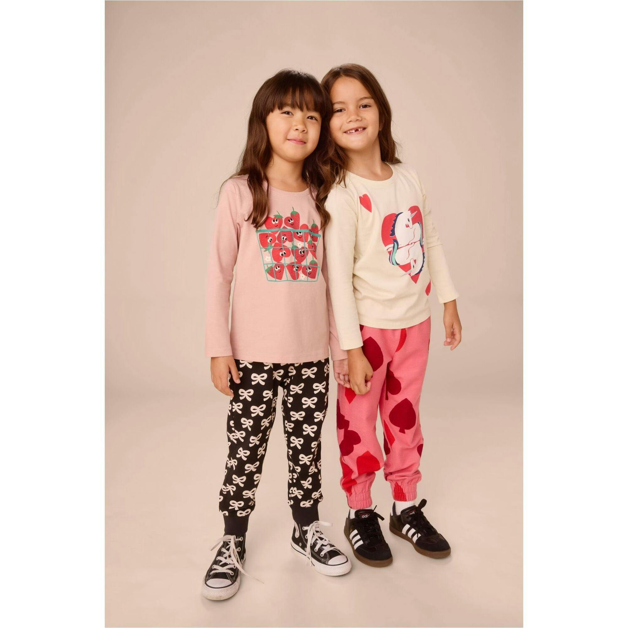 Heart Berries Graphic Tee, Pink