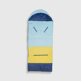 Sleep-N-Pack™ – Big Kid Size | Color Block Cali Teal, Buttercup Yellow & Navy Blue